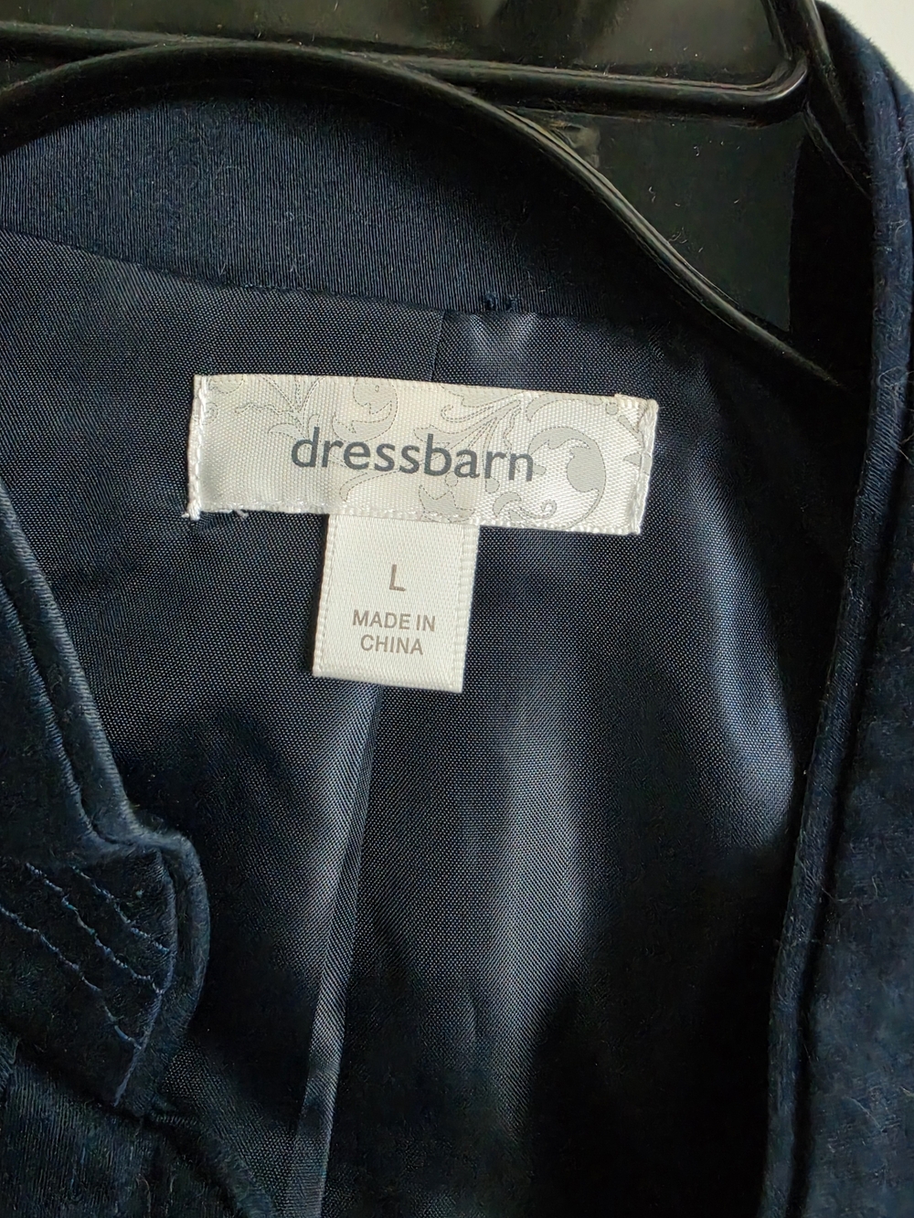 Talbots Navy Military-Style gold Button open front Jacket - Picture 4 of 5